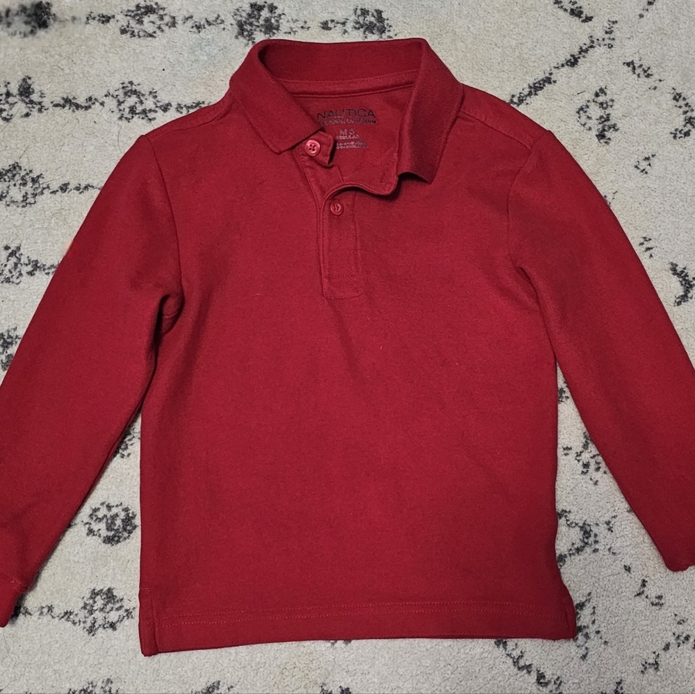 Nautica Vibrant Red Kids Polo Shirt